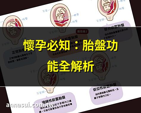 懷孕必知：胎盤功能全解析 | 胎盤早期剝離的13種高風險族羣 | 胎盤成熟度對懷孕的影響 | 胎盤剝離症狀及預防方法
