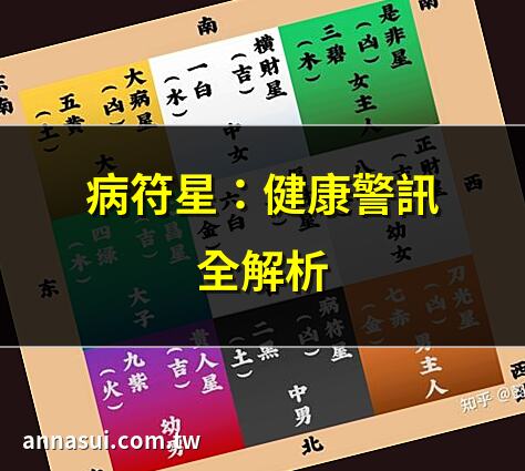 病符星：健康警訊全解析 | 病符星入命，如何化解？ | 病符星與家居風水關係 | 病符星在疾厄宮的影響