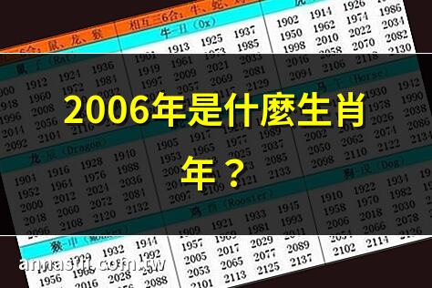 2006年是什麼生肖年？ | 2006年屬什麼年份？ | 2006年是閏年嗎？ | 2006年五行屬什麼？